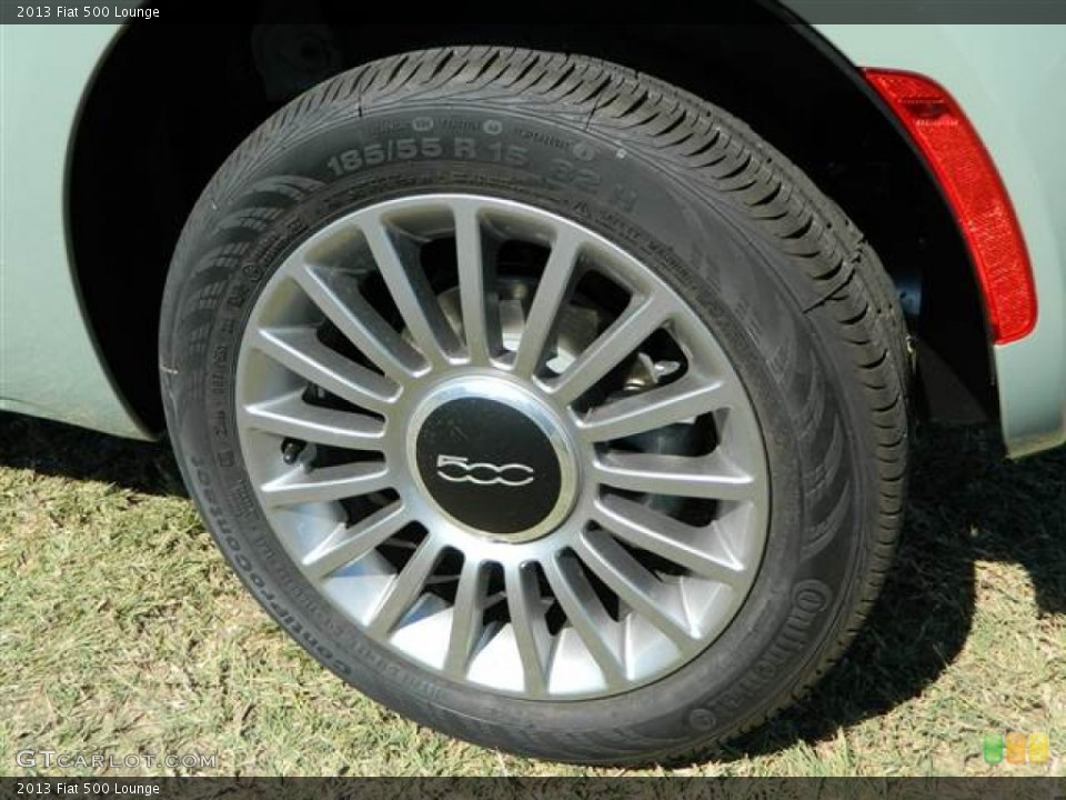 2013 Fiat 500 Lounge Wheel and Tire Photo #73005268