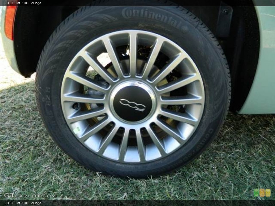 2013 Fiat 500 Lounge Wheel and Tire Photo #73005619