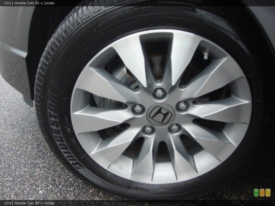 2011 Honda Civic EX-L Sedan Wheel and Tire Photo #73010143