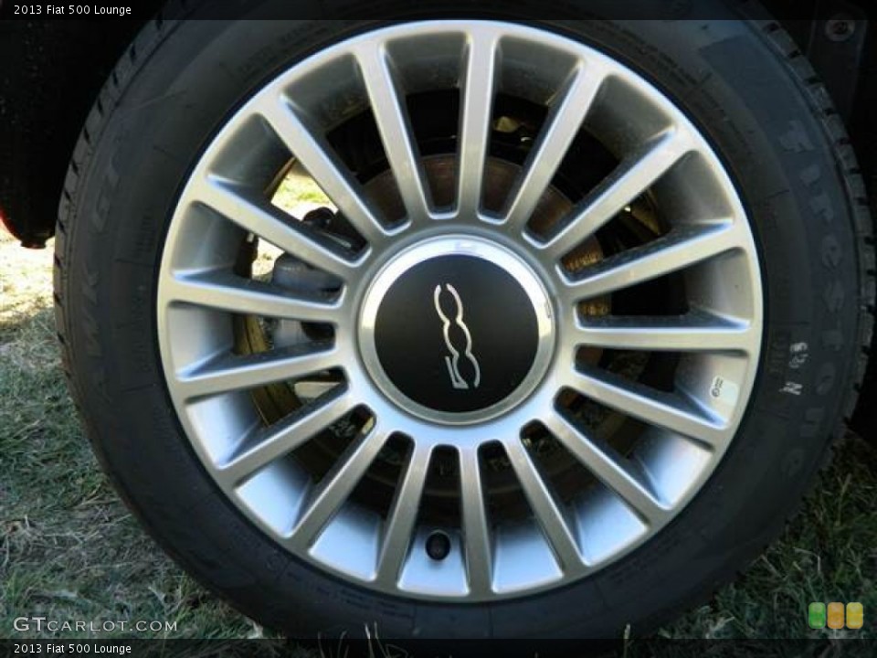 2013 Fiat 500 Lounge Wheel and Tire Photo #73010344
