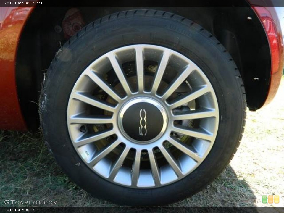 2013 Fiat 500 Lounge Wheel and Tire Photo #73010818