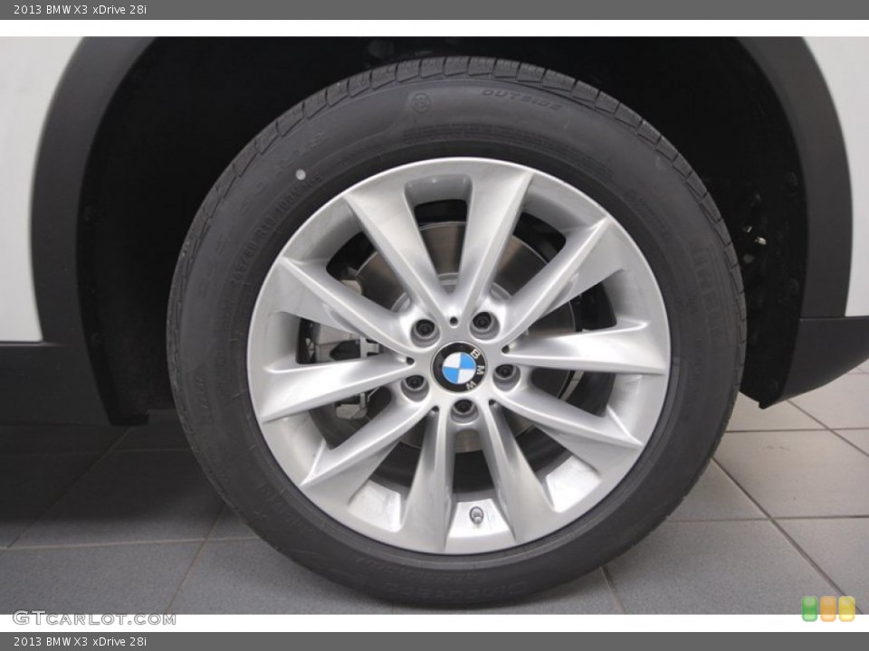 2013 BMW X3 xDrive 28i Wheel and Tire Photo #73022947