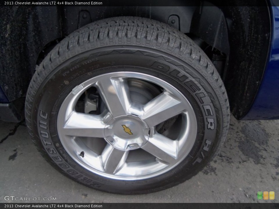 2013 Chevrolet Avalanche LTZ 4x4 Black Diamond Edition Wheel and Tire Photo #73024411