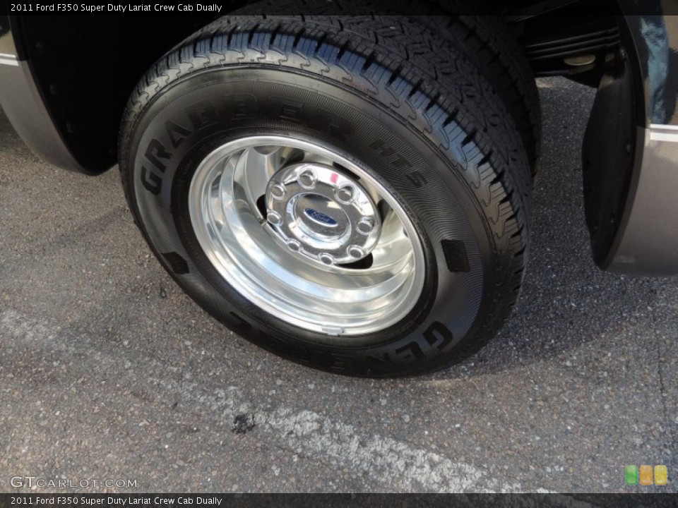 2011 Ford F350 Super Duty Lariat Crew Cab Dually Wheel and Tire Photo #73063611