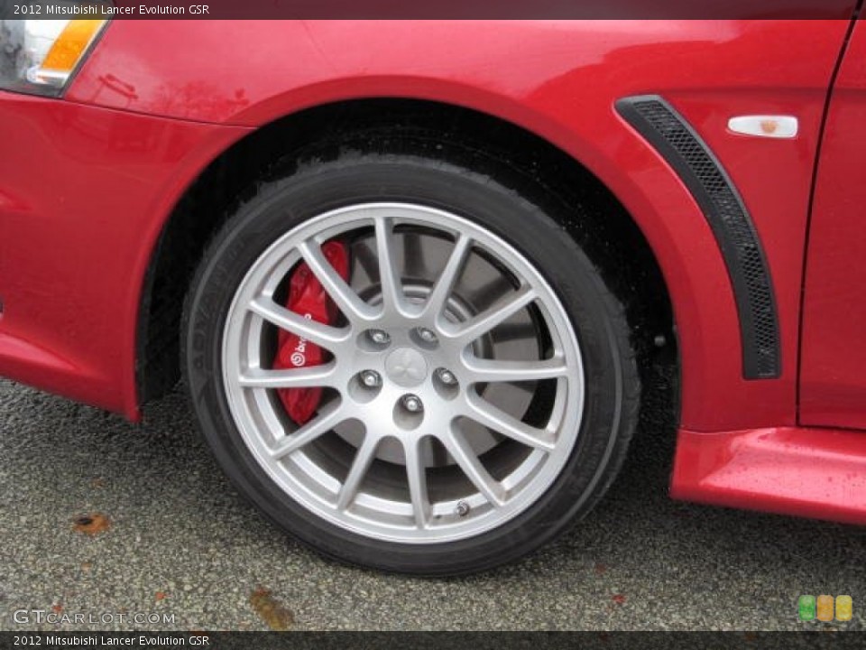 2012 Mitsubishi Lancer Evolution GSR Wheel and Tire Photo #73071084