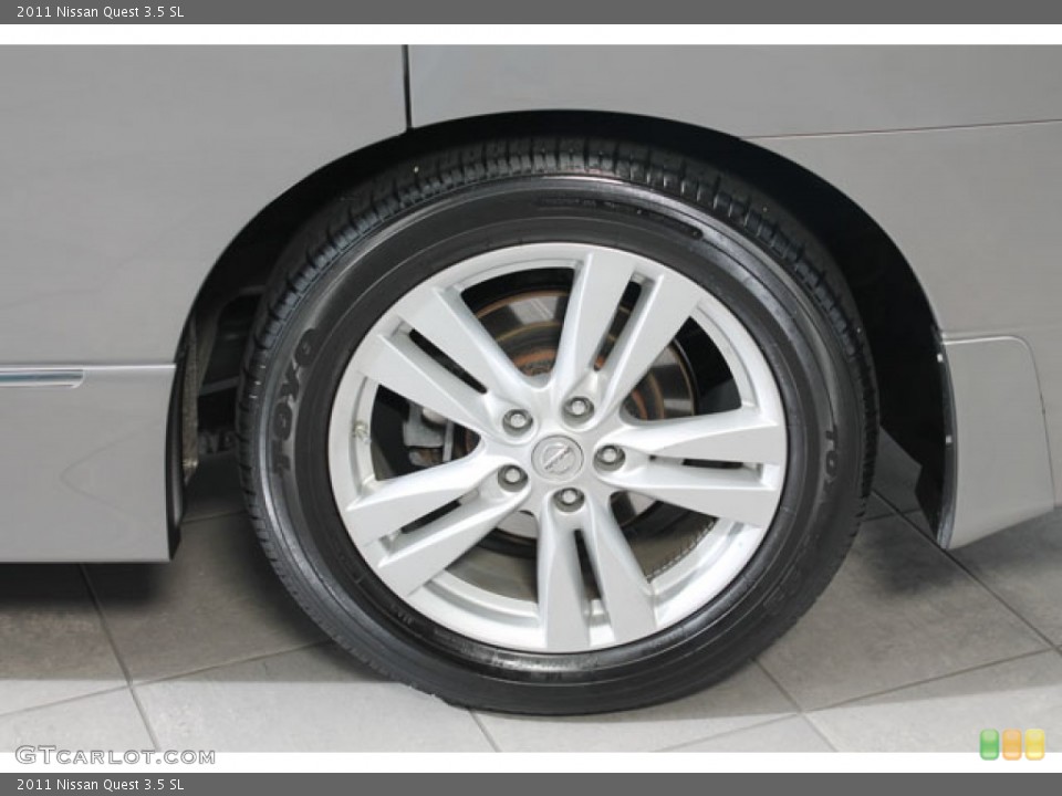 2011 Nissan Quest 3.5 SL Wheel and Tire Photo #73072693