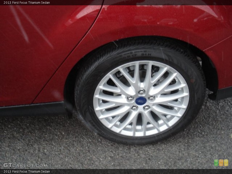 2013 Ford Focus Titanium Sedan Wheel and Tire Photo #73081614