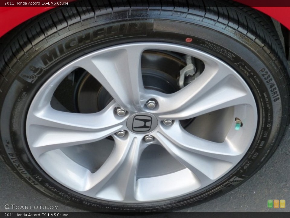 2011 Honda Accord EX-L V6 Coupe Wheel and Tire Photo #73091850