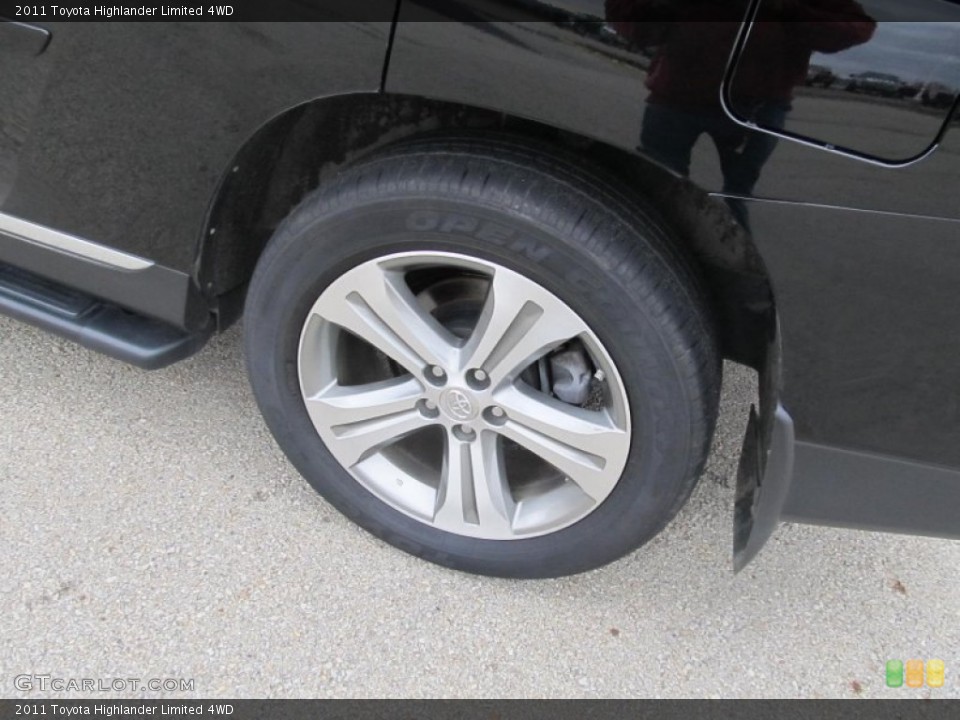 2011 Toyota Highlander Limited 4WD Wheel and Tire Photo #73110606