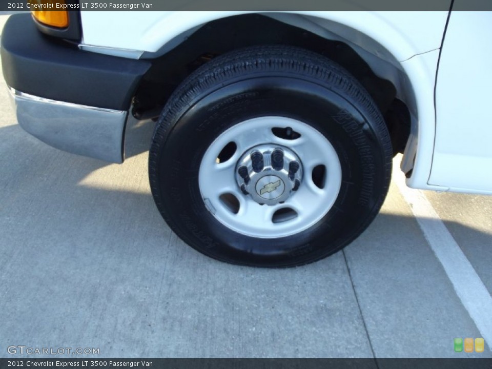 2012 Chevrolet Express LT 3500 Passenger Van Wheel and Tire Photo #73124508