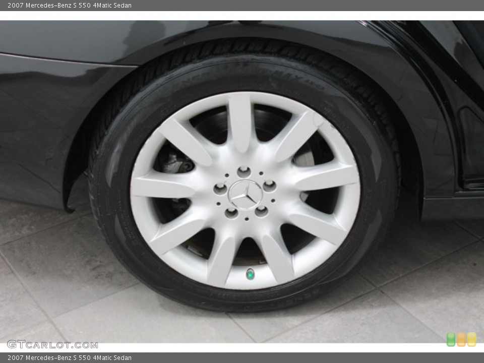 2007 Mercedes-Benz S 550 4Matic Sedan Wheel and Tire Photo #73126995