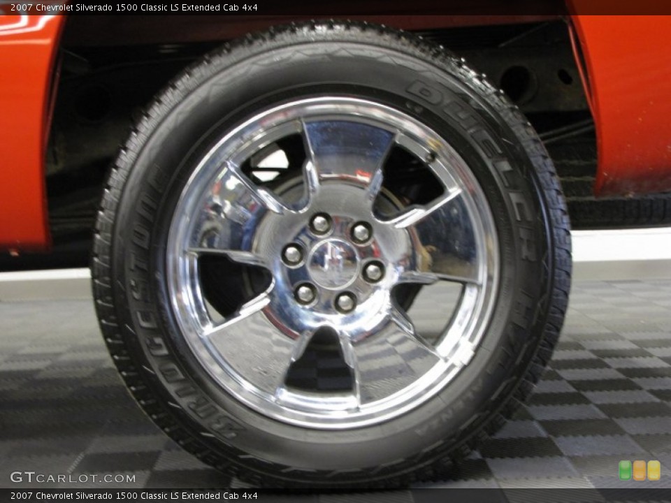2007 Chevrolet Silverado 1500 Classic LS Extended Cab 4x4 Wheel and Tire Photo #73131867