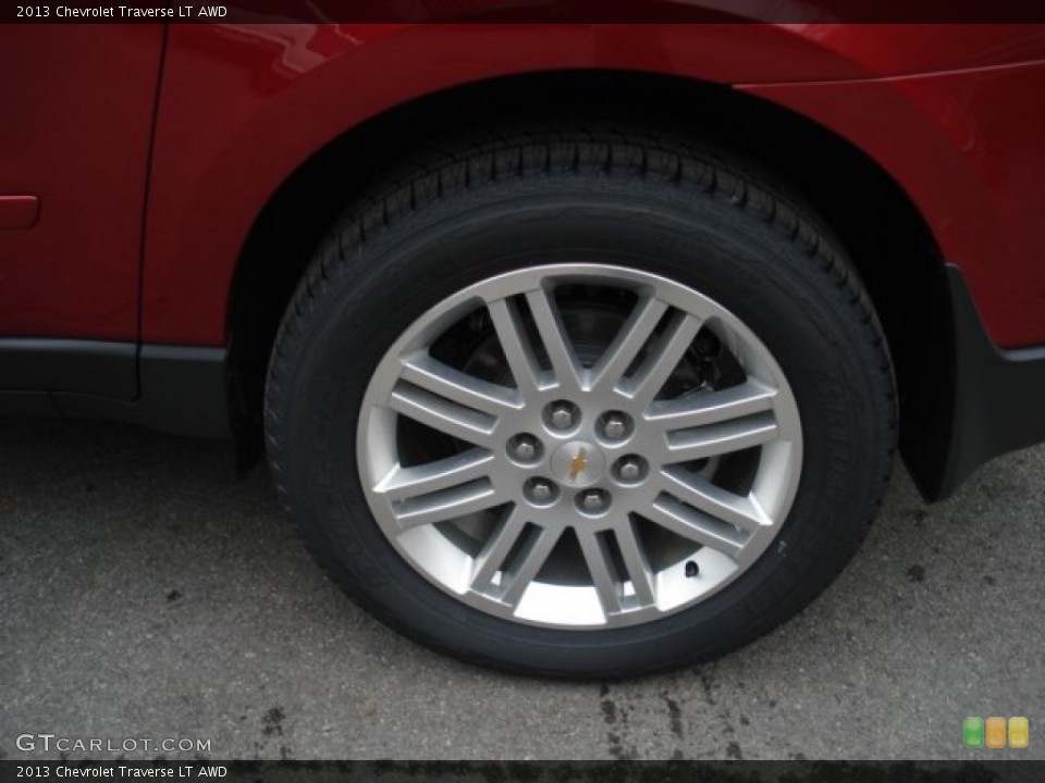 2013 Chevrolet Traverse LT AWD Wheel and Tire Photo #73172922