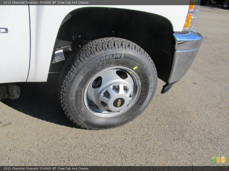 2013 Chevrolet Silverado 3500HD WT Crew Cab 4x4 Chassis Wheel and Tire Photo #73195524