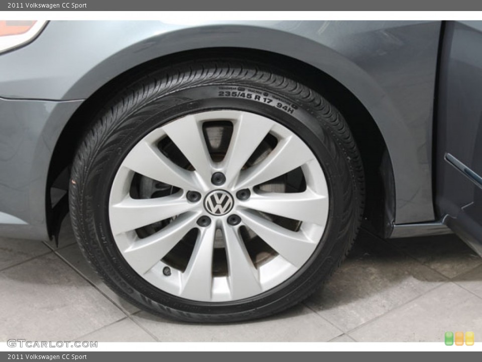 2011 Volkswagen CC Sport Wheel and Tire Photo #73205370