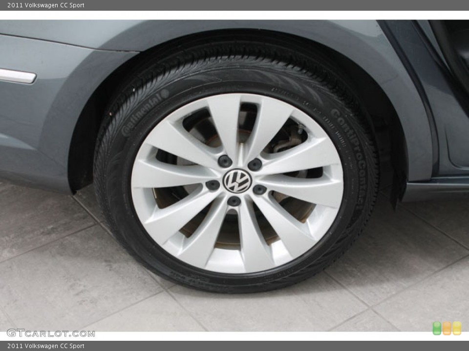 2011 Volkswagen CC Sport Wheel and Tire Photo #73205391
