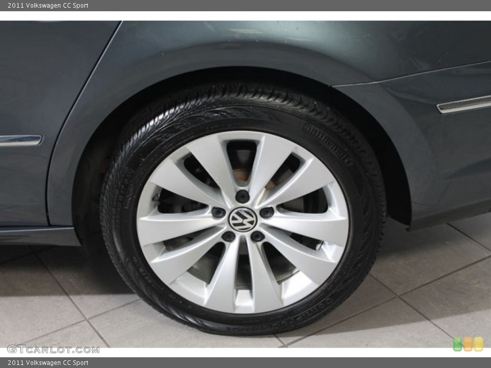 2011 Volkswagen CC Sport Wheel and Tire Photo #73205412