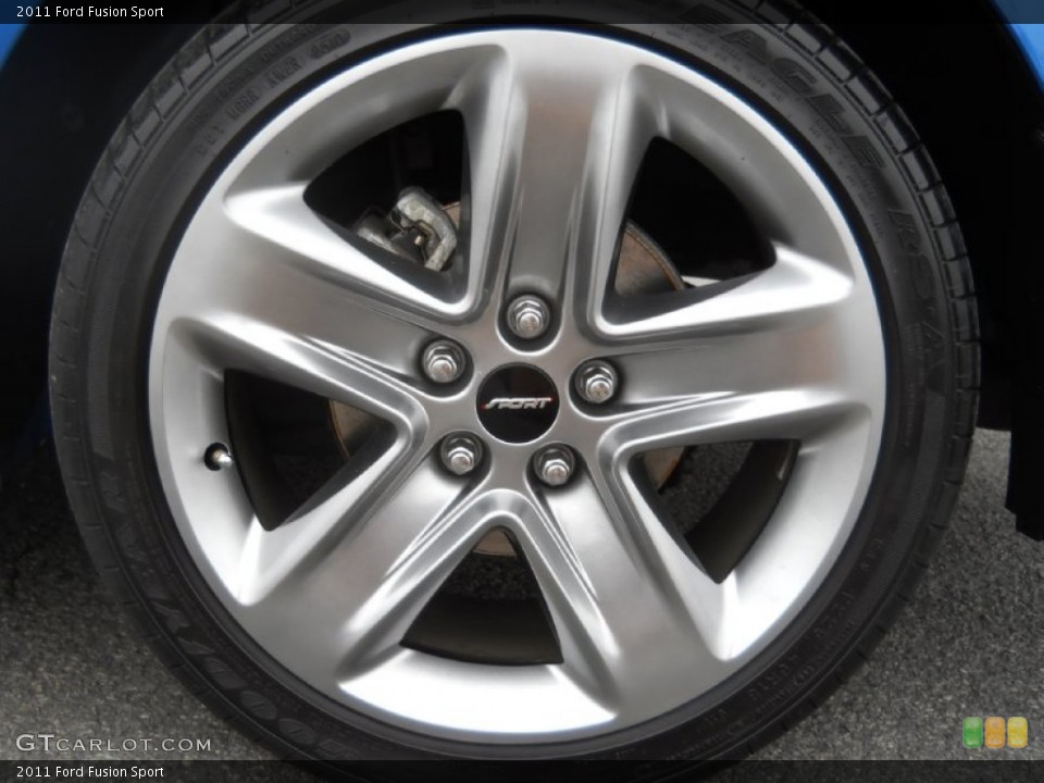 2011 Ford Fusion Sport Wheel and Tire Photo #73209246
