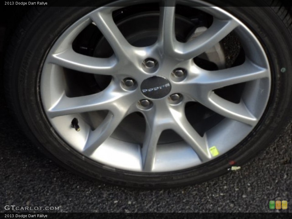 2013 Dodge Dart Rallye Wheel and Tire Photo #73237815