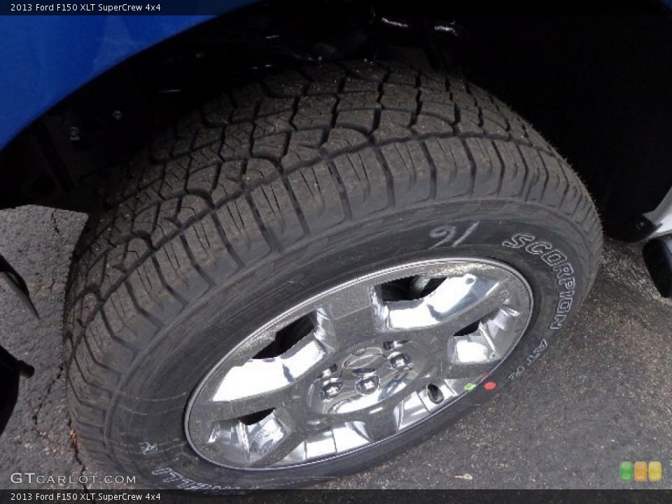 2013 Ford F150 XLT SuperCrew 4x4 Wheel and Tire Photo #73238865