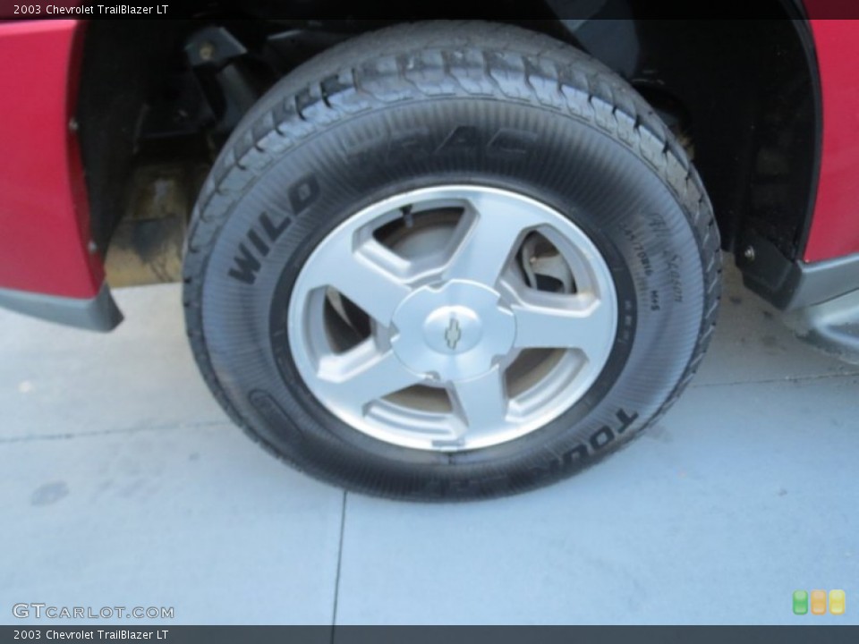 2003 Chevrolet TrailBlazer LT Wheel and Tire Photo #73242725