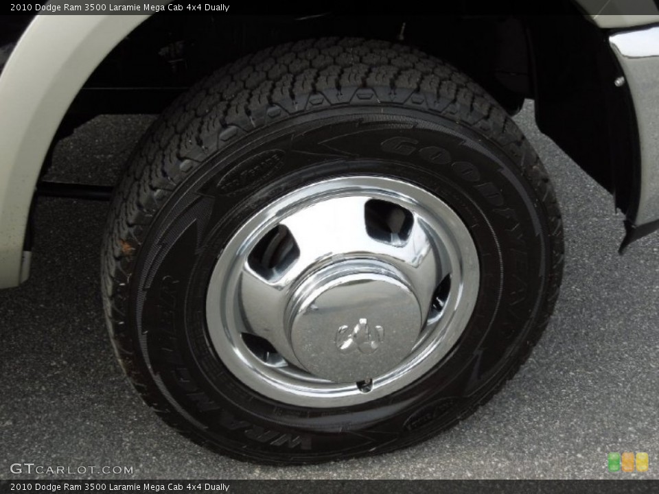 2010 Dodge Ram 3500 Laramie Mega Cab 4x4 Dually Wheel and Tire Photo #73246647