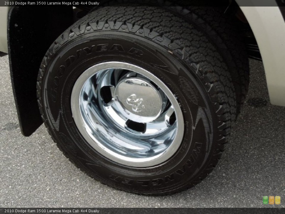2010 Dodge Ram 3500 Laramie Mega Cab 4x4 Dually Wheel and Tire Photo #73246671