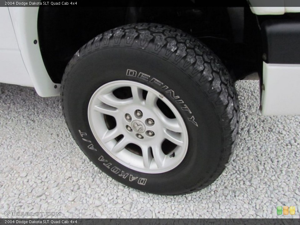 2004 Dodge Dakota SLT Quad Cab 4x4 Wheel and Tire Photo #73255448
