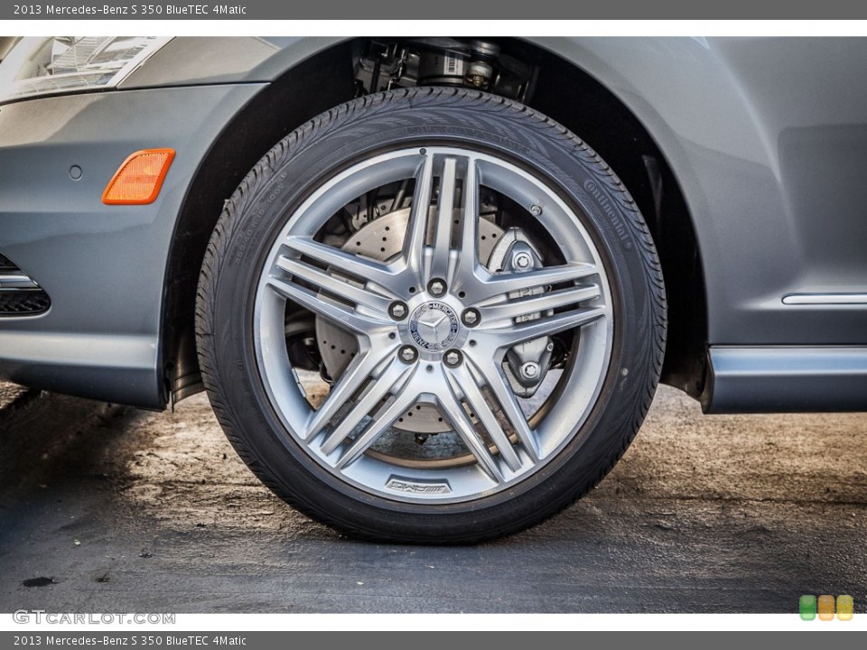 2013 Mercedes-Benz S 350 BlueTEC 4Matic Wheel and Tire Photo #73285503