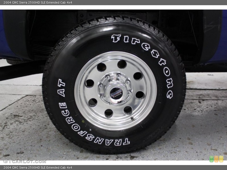 2004 GMC Sierra 2500HD SLE Extended Cab 4x4 Wheel and Tire Photo #73315155