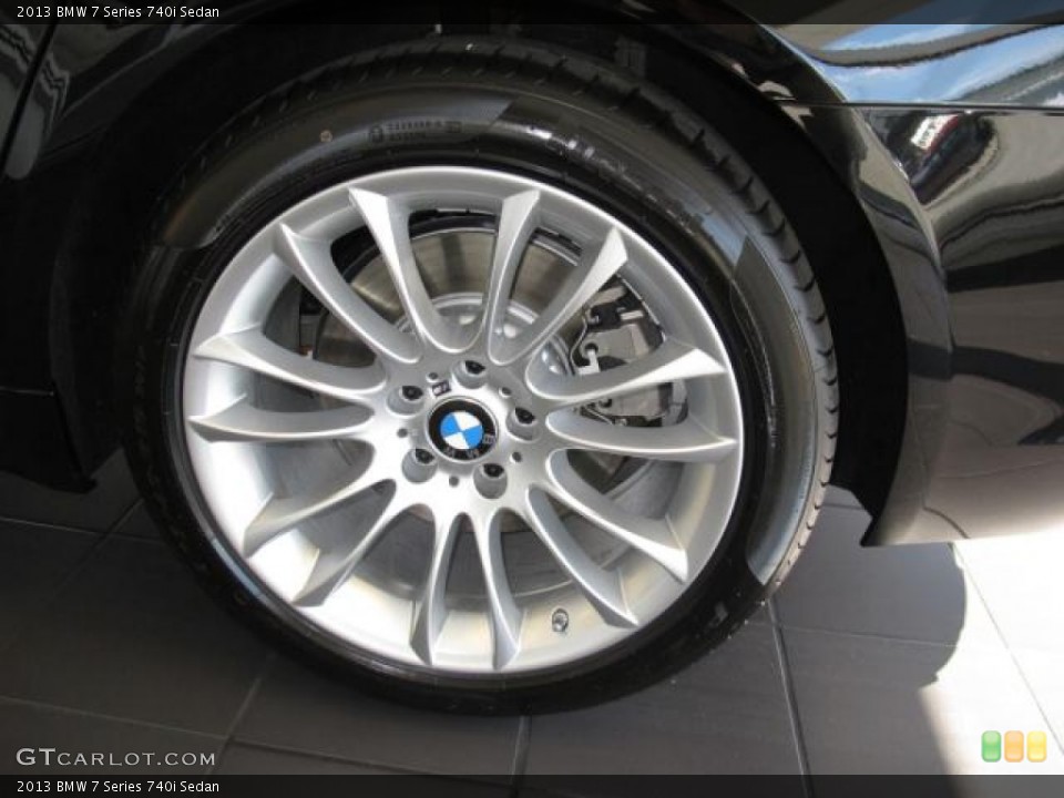 2013 BMW 7 Series 740i Sedan Wheel and Tire Photo #73321450