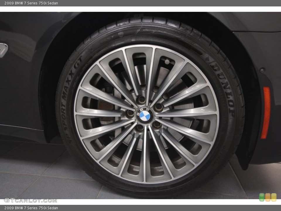 2009 BMW 7 Series 750i Sedan Wheel and Tire Photo #73337400