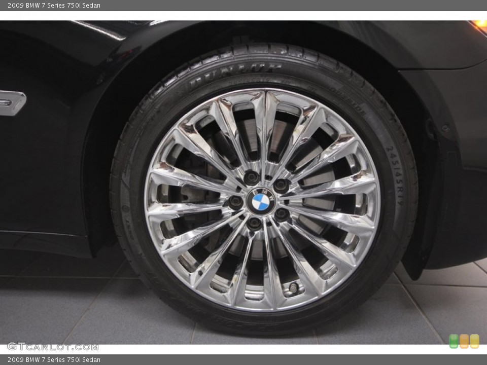 2009 BMW 7 Series 750i Sedan Wheel and Tire Photo #73338102