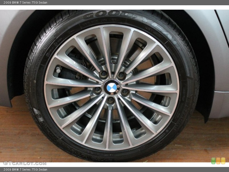 2009 BMW 7 Series 750i Sedan Wheel and Tire Photo #73355977