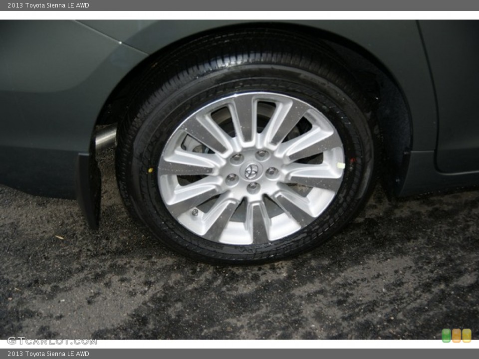 2013 Toyota Sienna LE AWD Wheel and Tire Photo #73359897