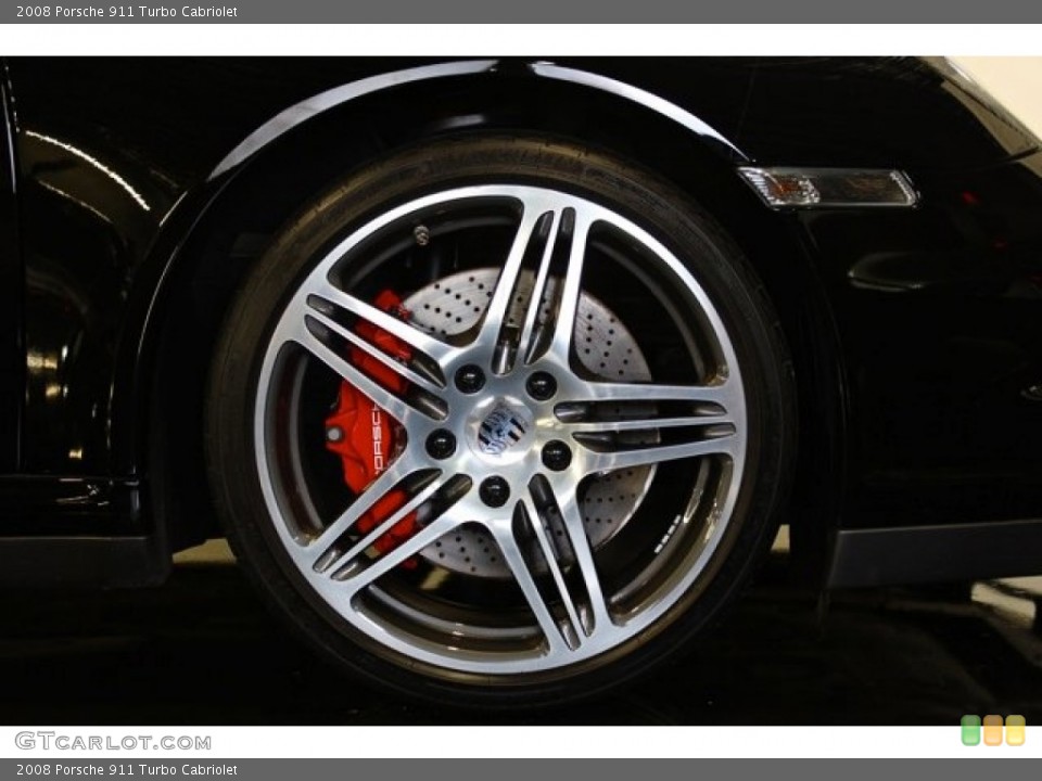 2008 Porsche 911 Turbo Cabriolet Wheel and Tire Photo #73369589