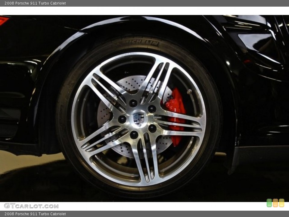 2008 Porsche 911 Turbo Cabriolet Wheel and Tire Photo #73369610