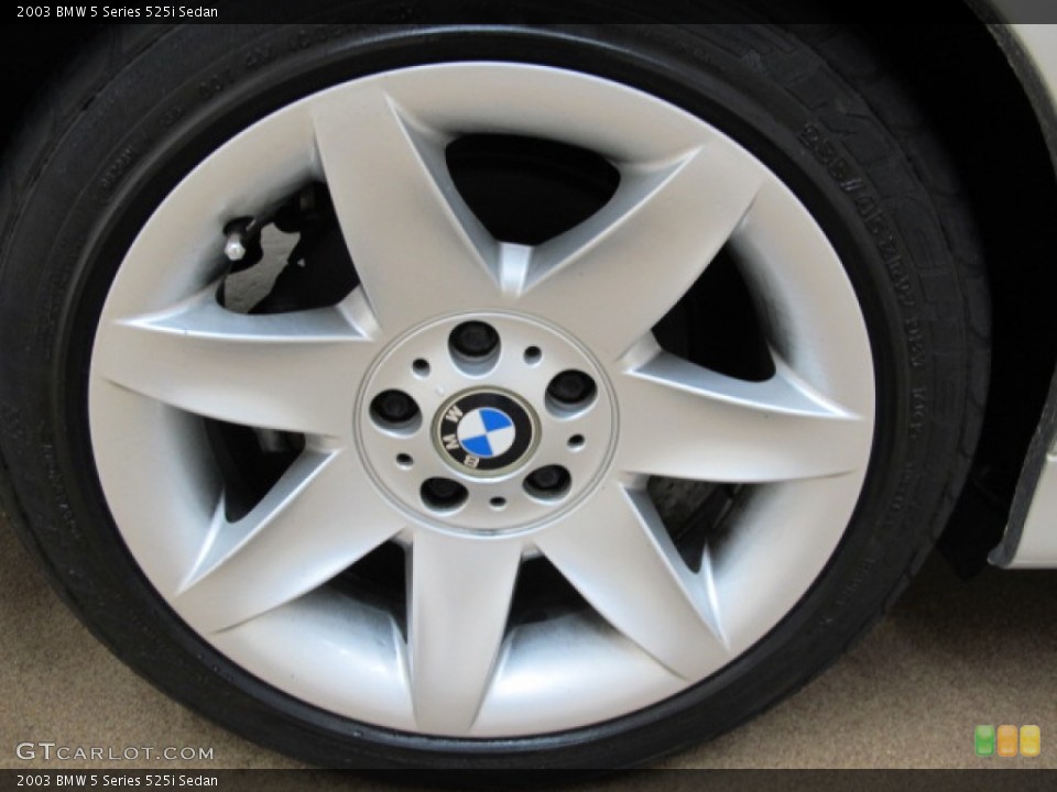 2003 BMW 5 Series 525i Sedan Wheel and Tire Photo #73385716