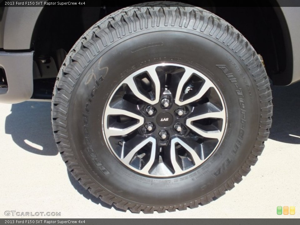 2013 Ford F150 SVT Raptor SuperCrew 4x4 Wheel and Tire Photo #73393550