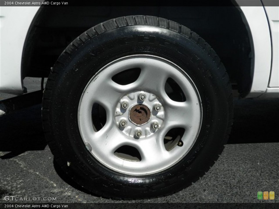 2004 Chevrolet Astro AWD Cargo Van Wheel and Tire Photo #73429273