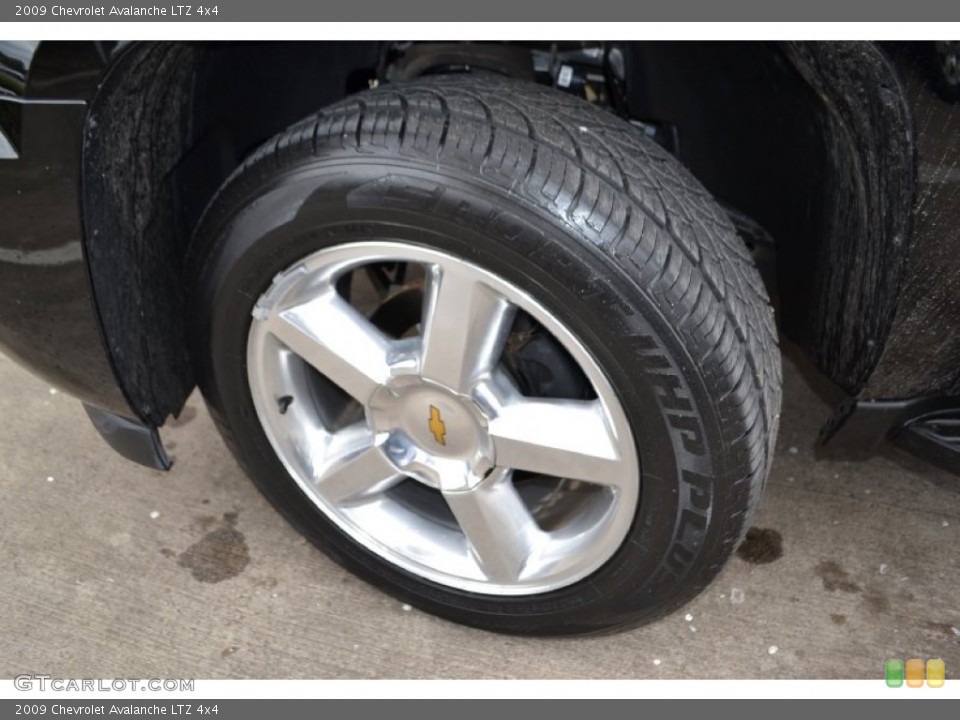 2009 Chevrolet Avalanche LTZ 4x4 Wheel and Tire Photo #73439455