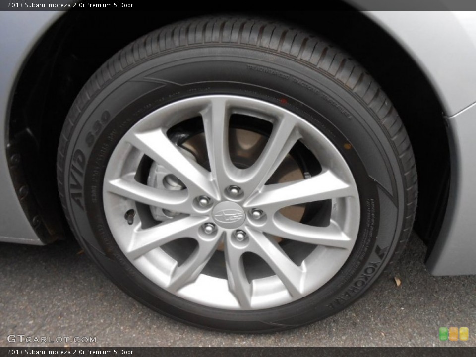 2013 Subaru Impreza 2.0i Premium 5 Door Wheel and Tire Photo #73456033