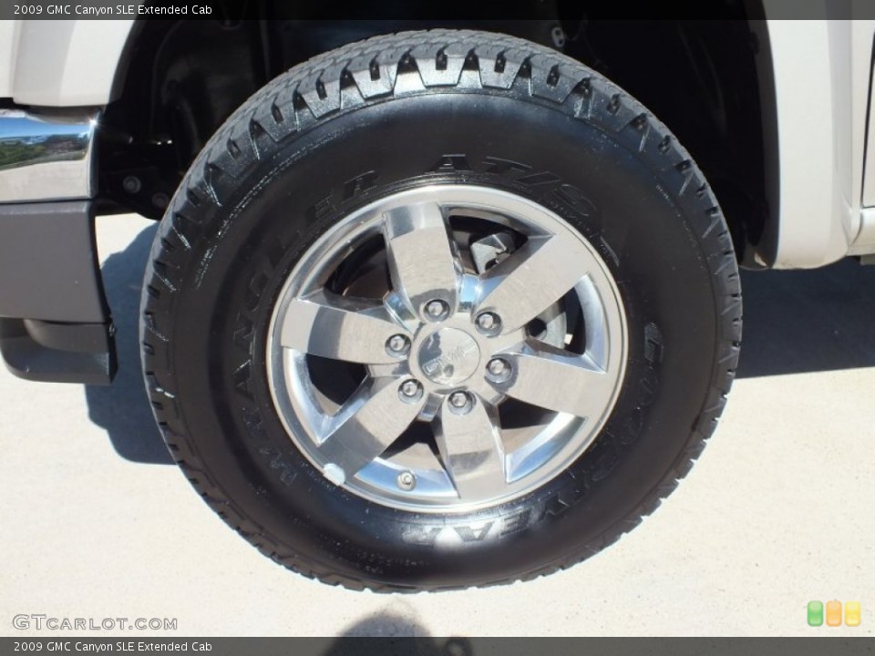 2009 GMC Canyon SLE Extended Cab Wheel and Tire Photo #73456607