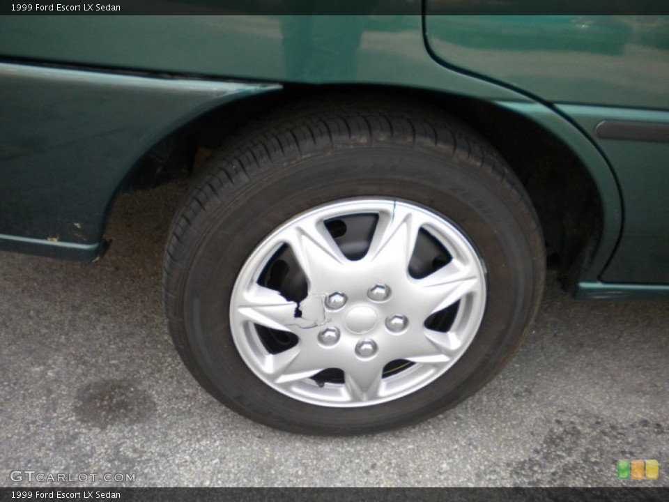 1999 Ford Escort LX Sedan Wheel and Tire Photo #73456862