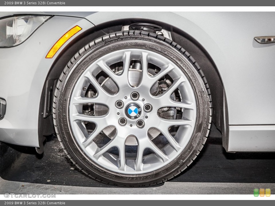 2009 BMW 3 Series 328i Convertible Wheel and Tire Photo #73499645
