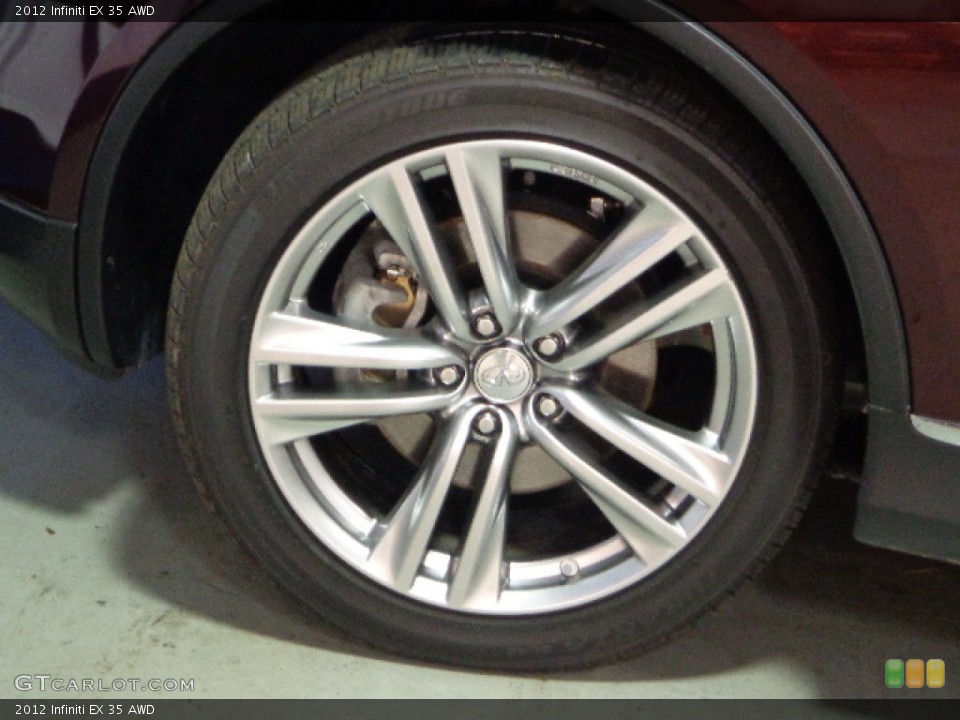 2012 Infiniti EX 35 AWD Wheel and Tire Photo #73516380