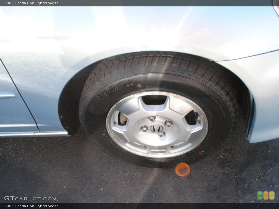 2003 Honda Civic Hybrid Sedan Wheel and Tire Photo #73516638