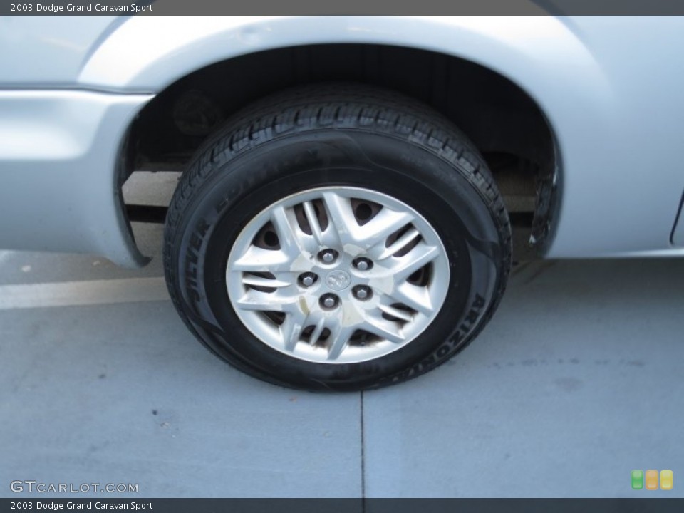 2003 Dodge Grand Caravan Sport Wheel and Tire Photo #73527099