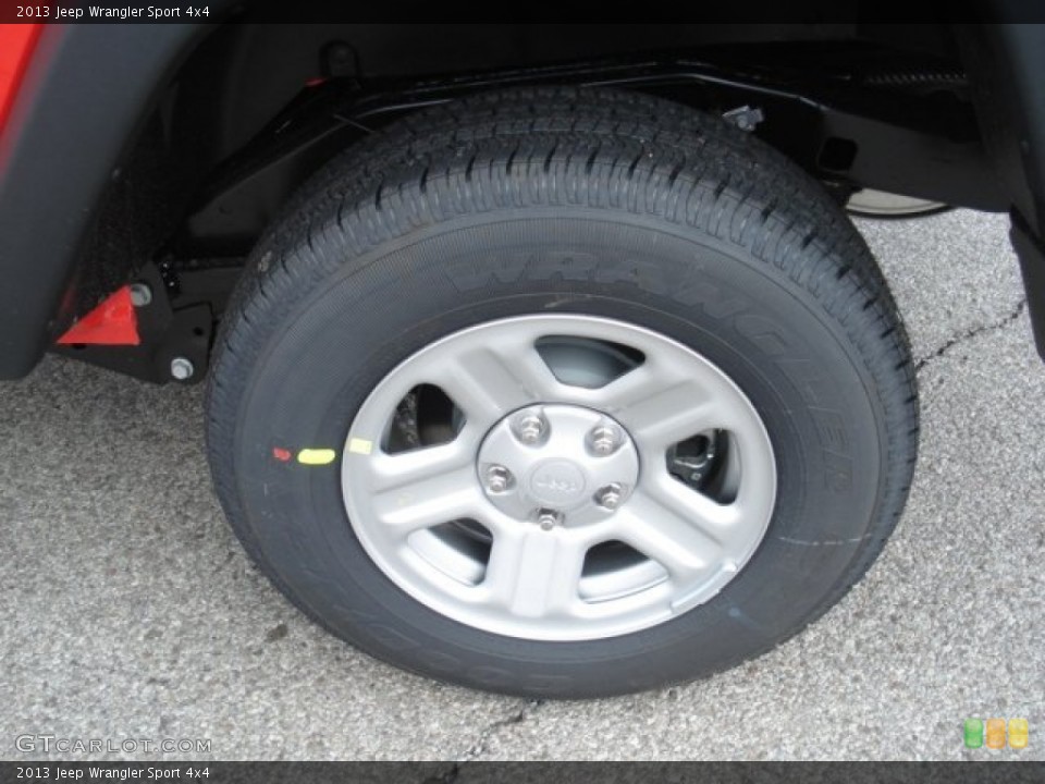 2013 Jeep Wrangler Sport 4x4 Wheel and Tire Photo #73530183