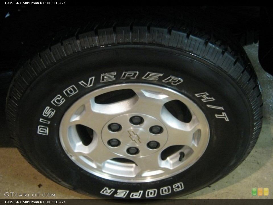 1999 GMC Suburban K1500 SLE 4x4 Wheel and Tire Photo #73545509